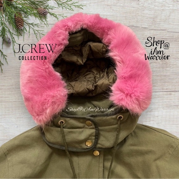 J.Crew Collection NWT down filled
Parka with pink faux fur hood *shop@iamwarrior - Picture 9 of 16